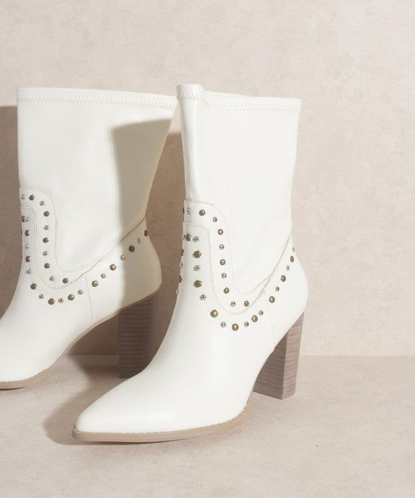Studded Western Boots