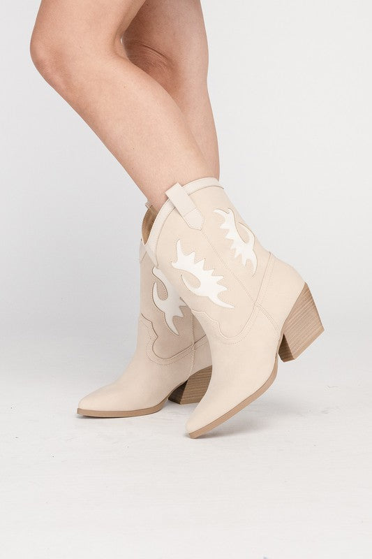 Western High Ankle Boots