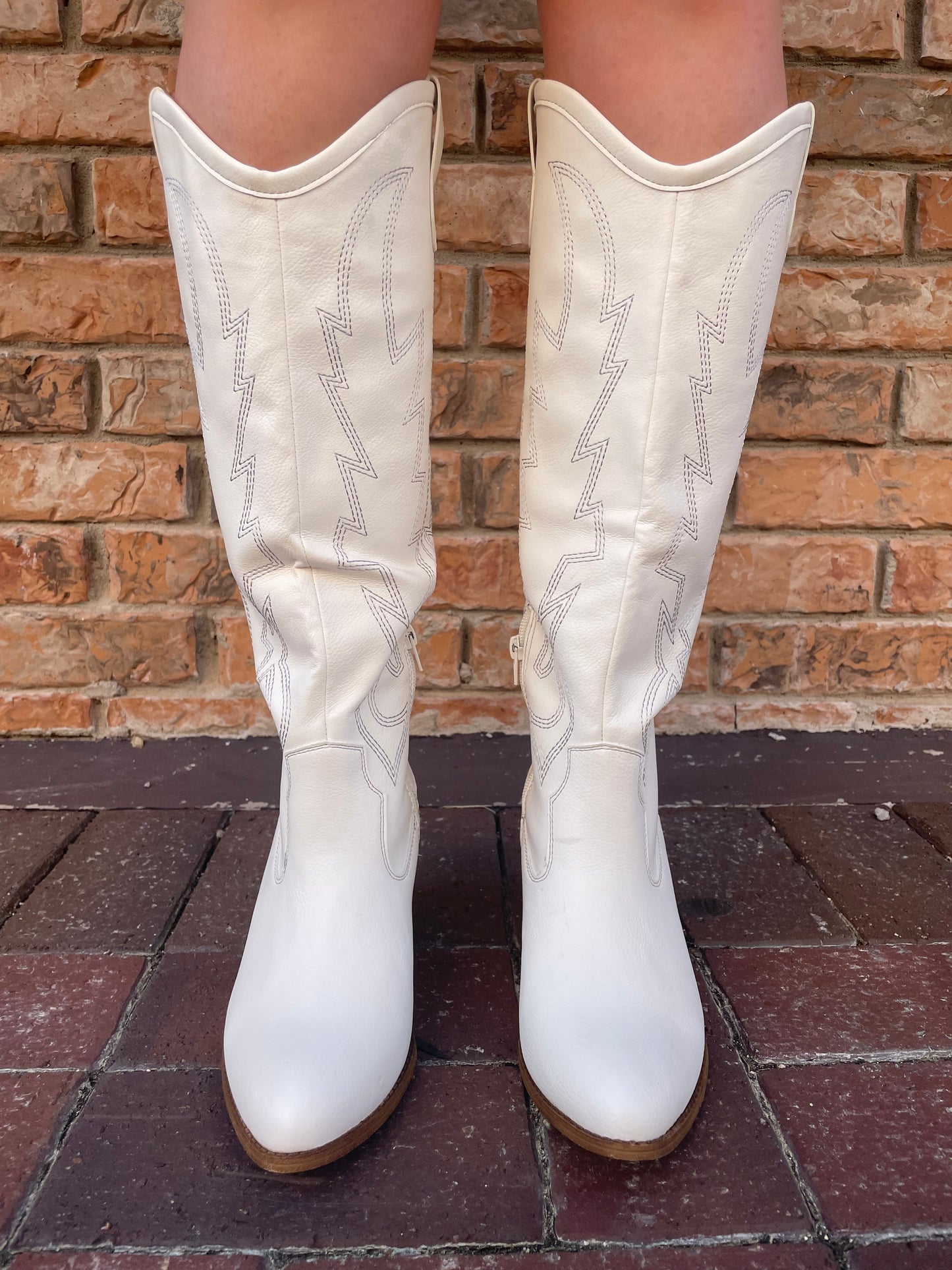 Western Boot in White